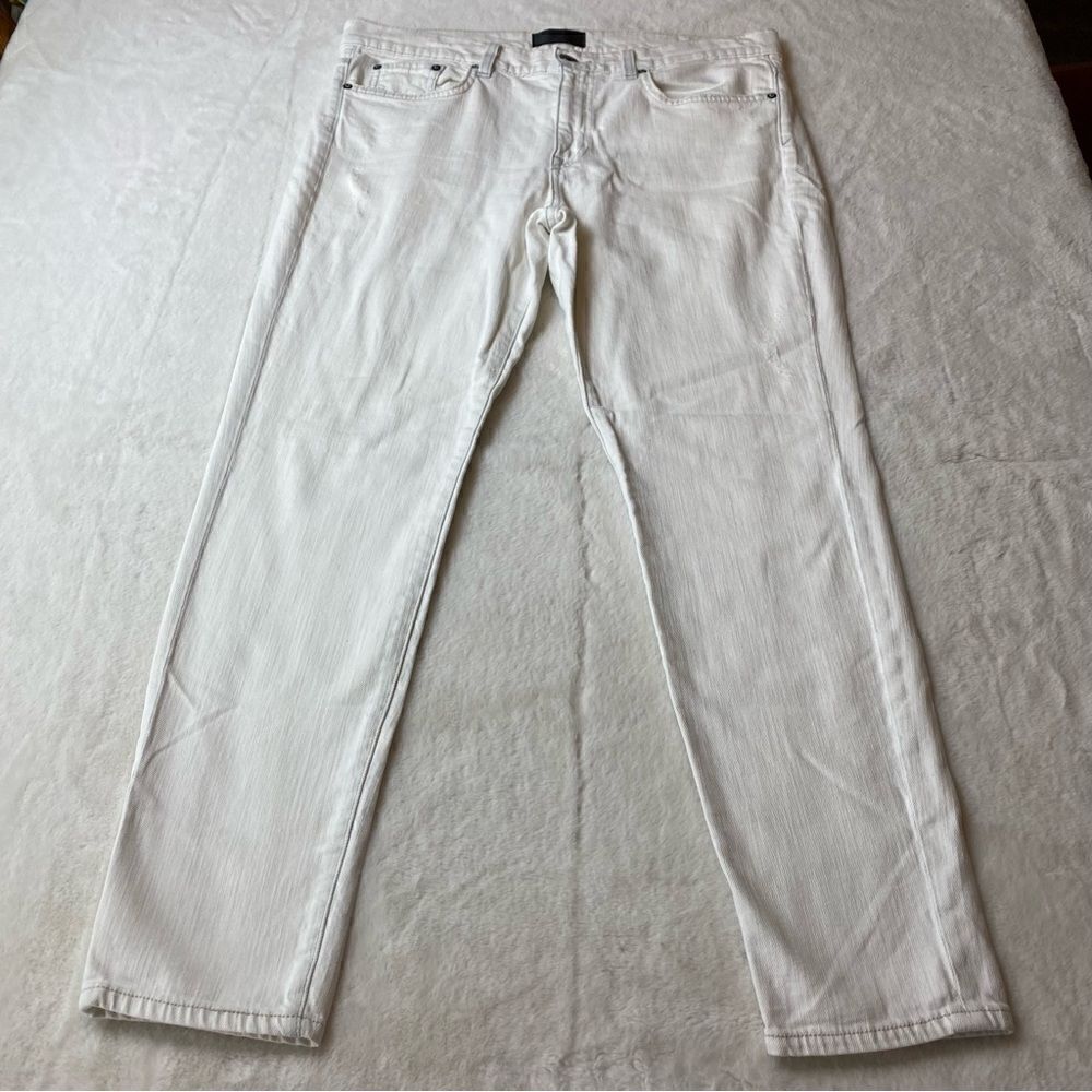 Vince 5 Pocket Rolled Denim Jeans Color Bleached Out Size 31